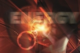 Schriftzug Energy, rot